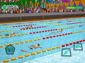 Real Summer Swimming Pool Race Image