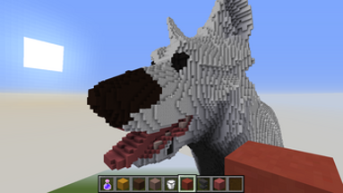 Minecraft Giant Dog Oral and Anal Vore Image