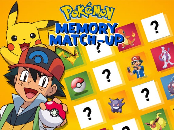 Pokemon Memory Match Up Game Cover