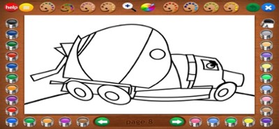 Trucks Coloring Book Image