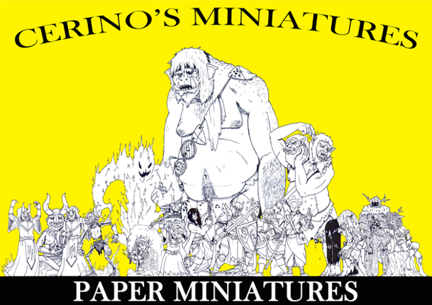 2021 Cerino's paperminitober fantasy miniatures Game Cover