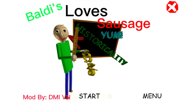 Baldi's Loves Sausage Game Cover