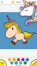 Cute Unicorn Coloring Drawing Book for Girl Image