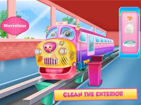 Train Cleaning and Fixing Image