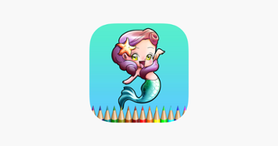Mermaid Coloring Book For Girls: Learn to color and draw a Mermaid, Free games for children Image