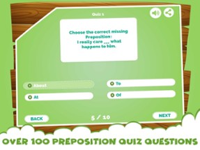 Learn Prepositions Quiz Games Image