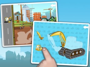 Big machines and trucks puzzles for young boys Image