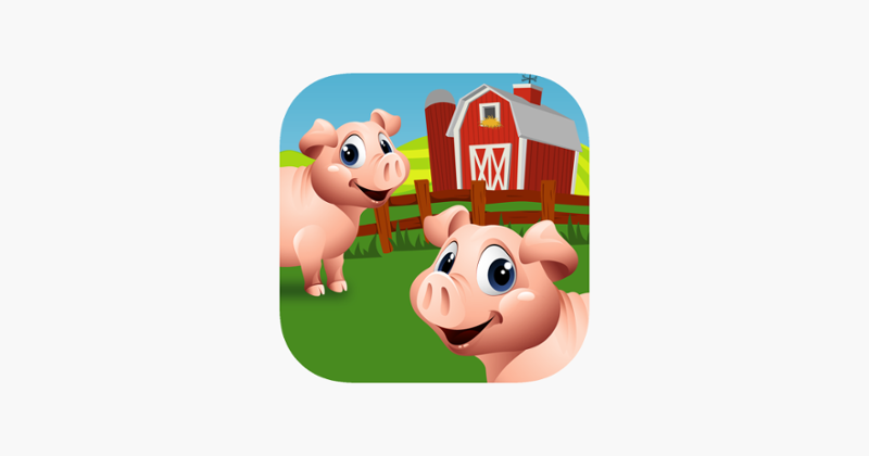 Farm Animal Picture Match Game Cover