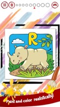 Animals alphabet Coloring Book Image