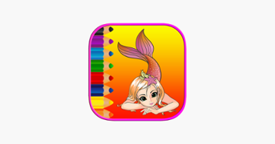 Cute Mermaid Coloring Book Pages Free - Kids Games Image