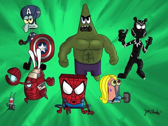 spongebob Superhero Game Cover