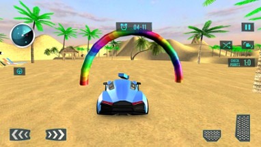Water Surfing – Car Driving and Beach Surfing 3D Image