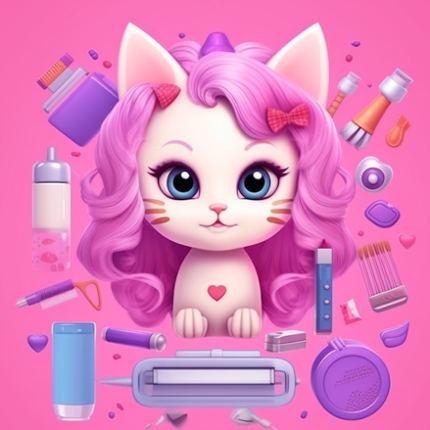 Idle Cat Makeover: Hair Salon Game Cover