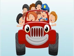 Kids Vehicles Memory Image