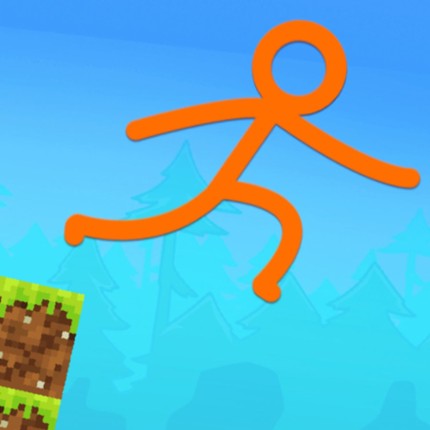 Stickman Parkour Skyland Game Cover