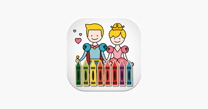 Fairy Tale Kids Toddler Coloring Book for Boy Girl Game Cover