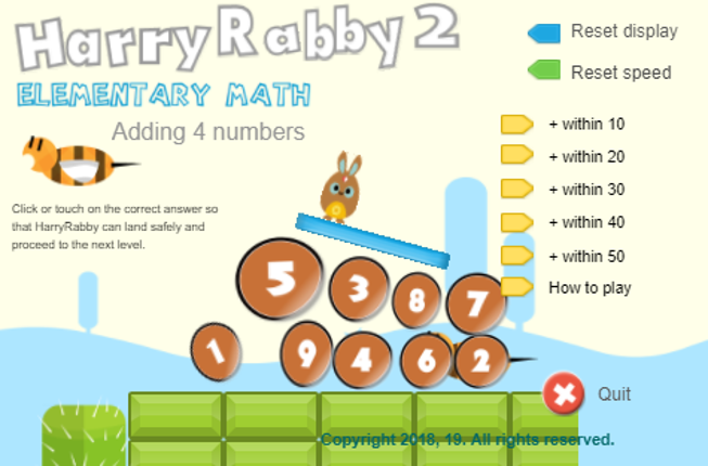 HarryRabby2 Adding 4 numbers FULL Version Game Cover