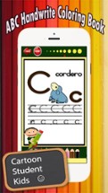 Coloring Book: ABC Spanish page game for kids Image