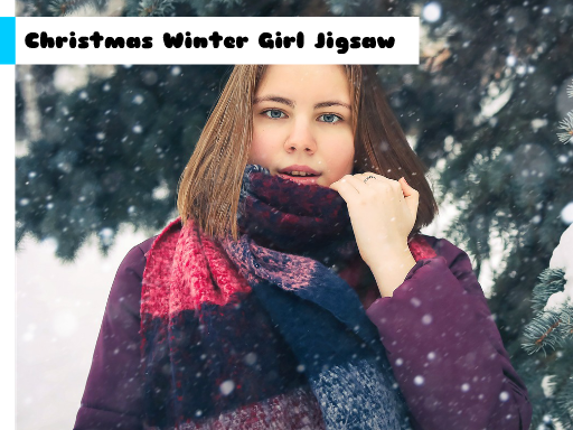 Christmas Winter Girl Jigsaw Game Cover