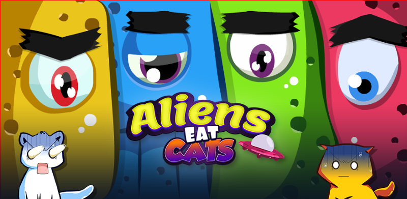 Aliens eat cats Game Cover