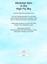 Stickman Sam in the High Fly Sky Image