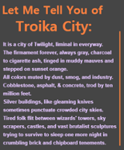Let Me Tell You of Troika City Image