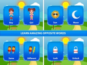 Learn Opposite Words with fun Image