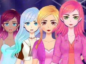 anime girls dress up and makeup game Image