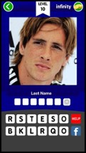 Football player logo team quiz game: guess who's the top new real fame soccer star face pic Image