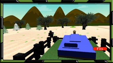 Tank Shooter at Military Warzone Simulator Game Image