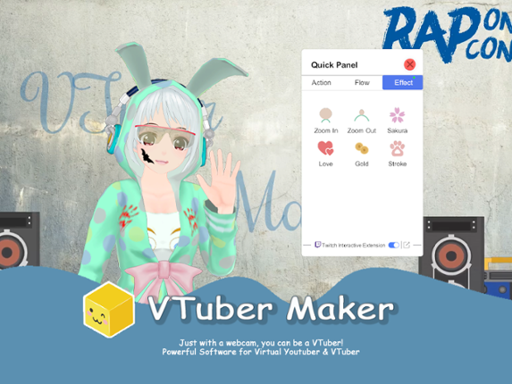 Virtual Effect For VTuber  | Twitch Extensions Game Cover