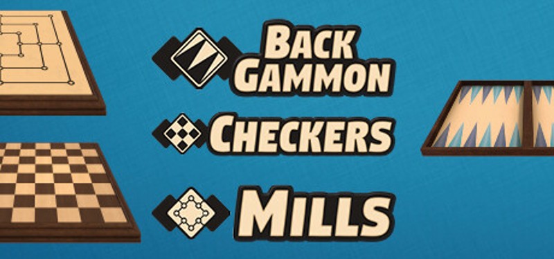 Backgammon + Checkers + Mills Game Cover