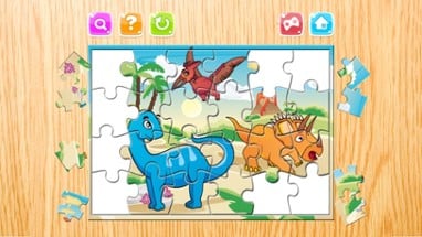 Dinosaur Puzzle for Kids - Dino Jigsaw Puzzles Games Free for Toddler and Preschool Learning Games Image