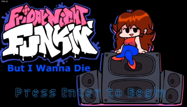 Friday Night Funkin' But I Wanna Die (FULL MOD) Game Cover