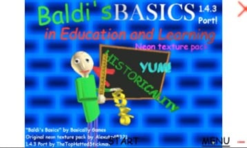 Baldi basics neon pack tuxture Image