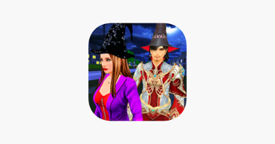 Halloween Witch and Wizard Image