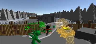 Stickman Killing Zombie 3D Image