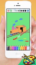 Train Coloring Book - Cute Drawing for Kids Free Games Image