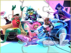 Teen Titans Match 3 Puzzle Image