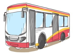 Cartoon Bus Slide Image