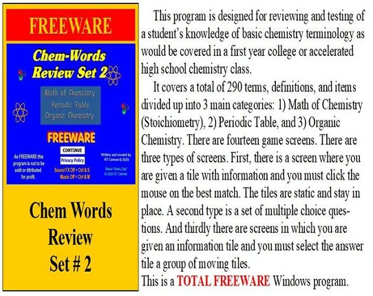 Chem-Words Review - Set 2 Game Cover