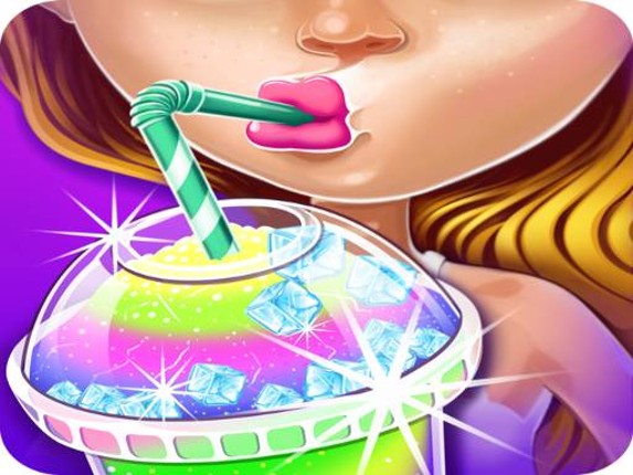 Ice Slushy Maker Rainbow Desserts Game Game Cover
