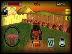 Lawn mowing &amp; harvest 3d Tractor farming simulator Image