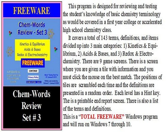 Chem-Words Review - Set 3 Game Cover