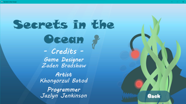 Secrets in the Ocean Image