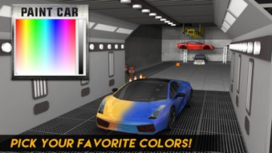 Multi-Level Sports Car Parking Simulator 2: Auto Paint Garage &amp; Real Driving Game Image