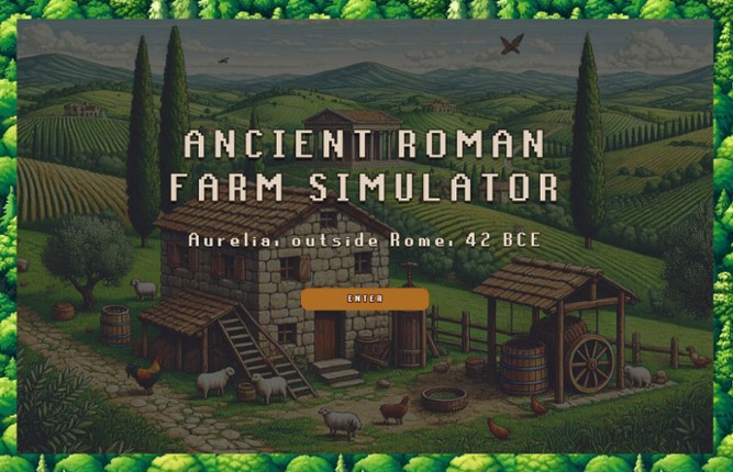 Ancient Roman Farm Simulator Game Cover