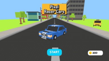 Pixel Racer Cars 3D for TV Image
