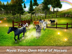 Farm of Herds: Horse Family Image