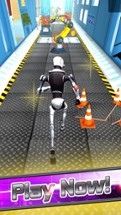 3D Scifi Robot Fast Running Battlefield Image